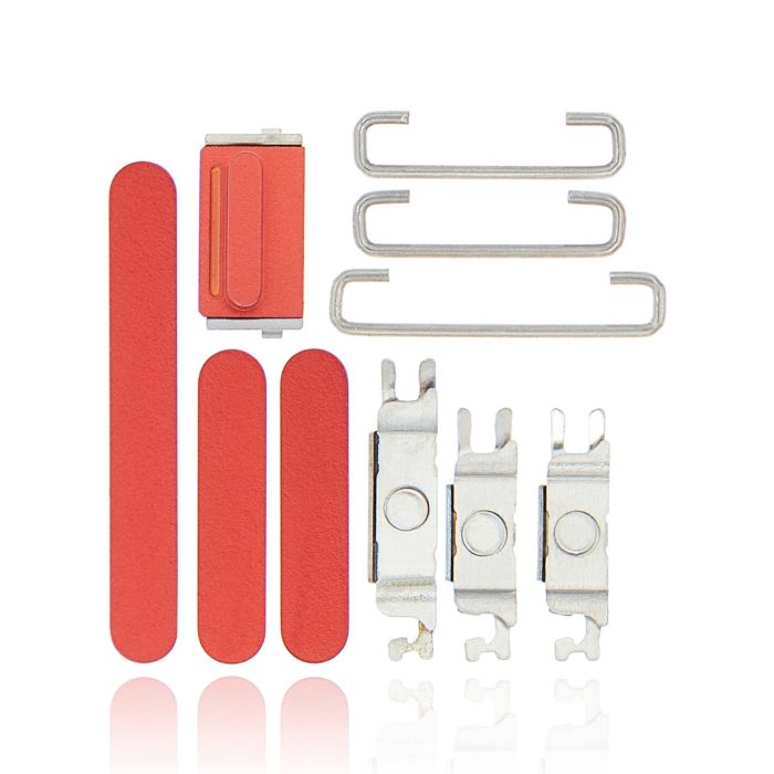 Tasten-Set (Power/ Lautstärke/ Schalter) für iPhone 12 (Rot)
