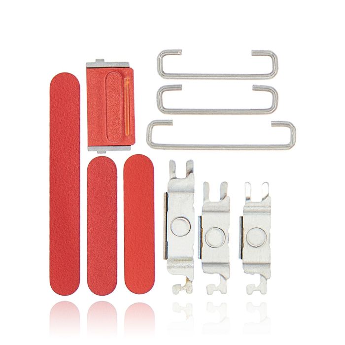 Tasten-Set (Power/ Lautstärke/ Schalter) für iPhone 12 Mini (Rot)