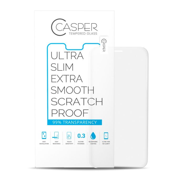 Casper Displayschutzglas für iPhone 12 Mini (hüllenfreundlich) (Transparent)