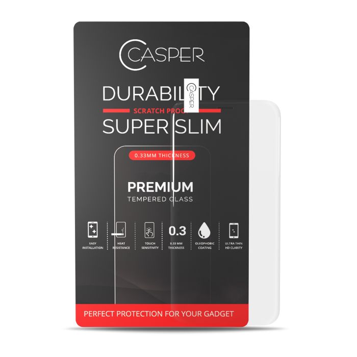 Casper Displayschutzglas für iPhone 12 Mini (Retail-Verpackung) (Transparent)