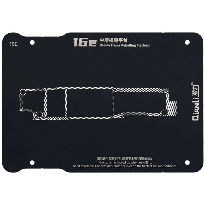 Mittelrahmen Reballing-Plattform für iPhone 16e (Qianli)