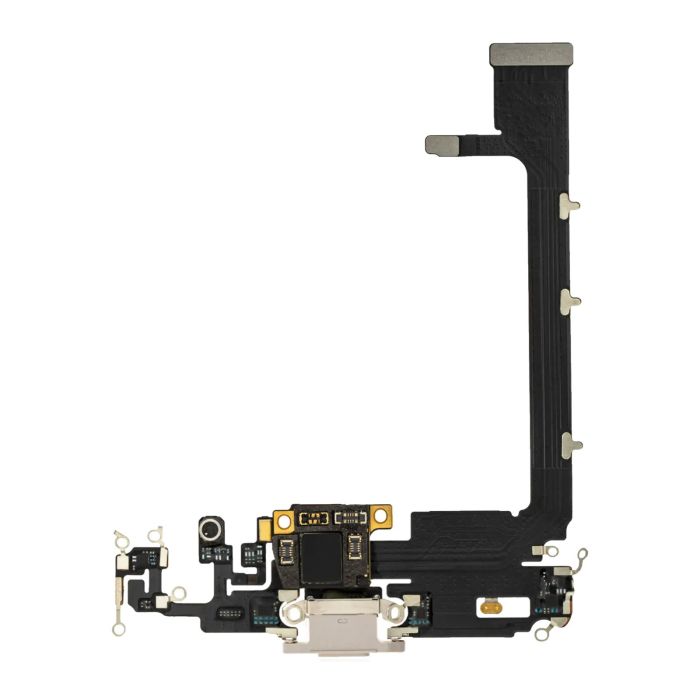 Ladebuchse Flexkabel mit Platine für iPhone 11 Pro Max (Silber)