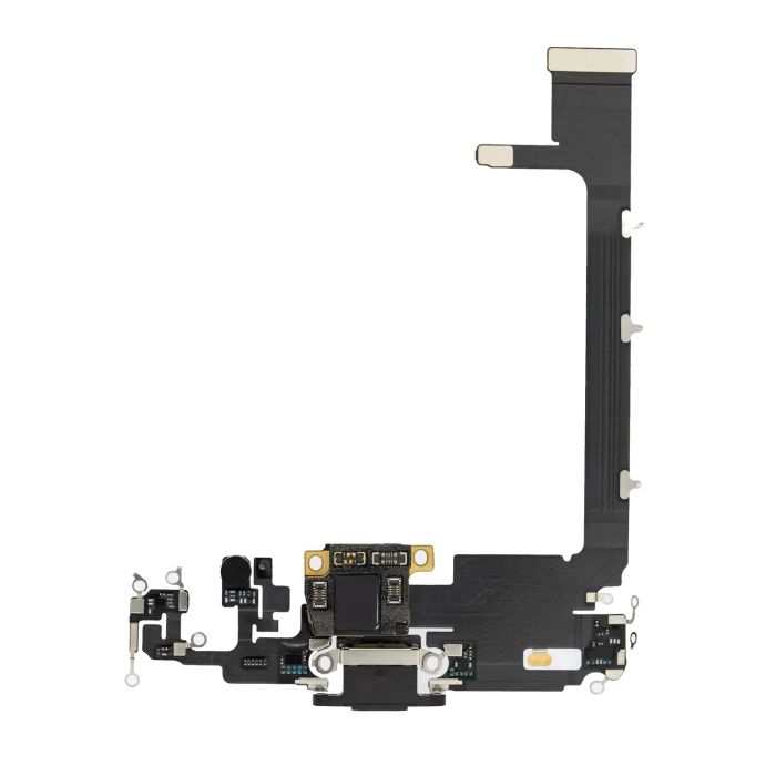 Ladebuchse Flexkabel mit Platine für iPhone 11 Pro Max (Premium) (Space Grau)