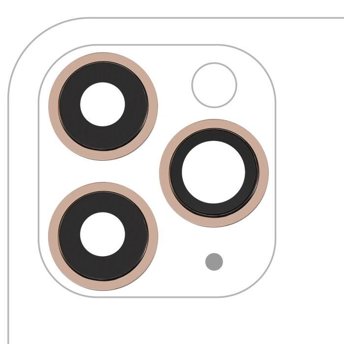 Rückkamera-Linse mit Halterung & Rahmen für iPhone 11 Pro/ Pro Max