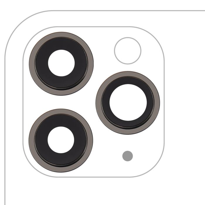 Rückkamera-Linse mit Halterung & Rahmen für iPhone 11 Pro/ Pro Max Nr.3