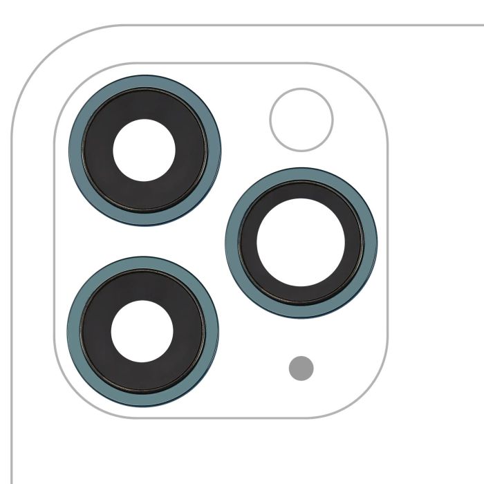 Rückkamera-Linse mit Halterung & Rahmen für iPhone 11 Pro/ Pro Max Nr.4