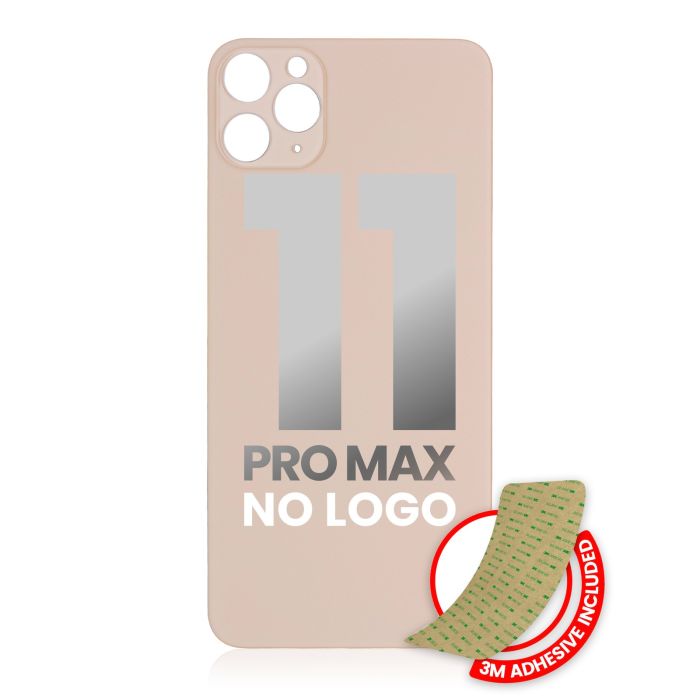 Rückglas mit 3M Klebeband für iPhone 11 Pro Max (ohne Logo/ großes Kameraloch)