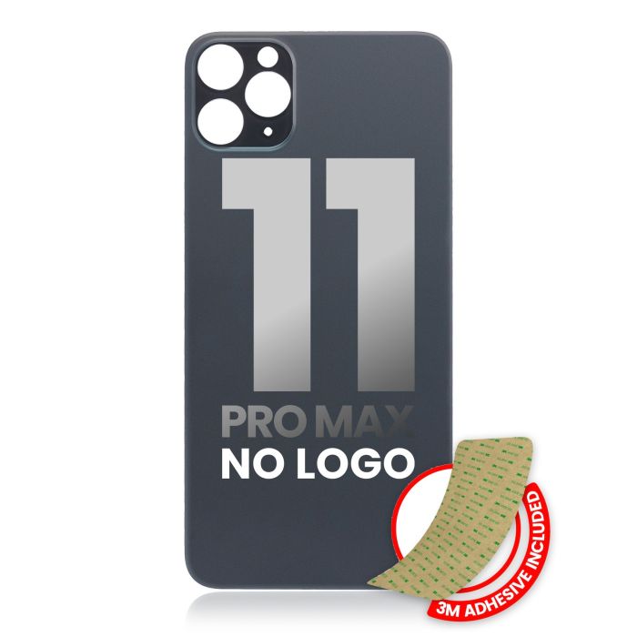 Rückglas mit 3M Klebeband für iPhone 11 Pro Max (Space Grau)