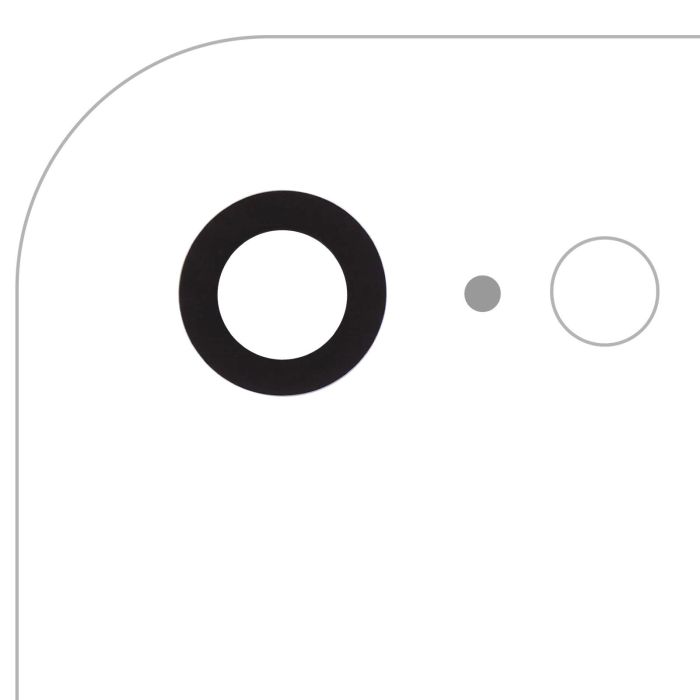 Rückkamera-Linse mit Kleber (Glas nur) für iPhone 7/ 8/ SE (2020) (2022)