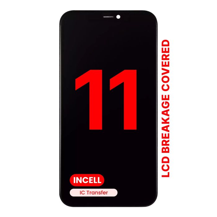 LCD Display mit Stahlplatte vormontiert für iPhone 11