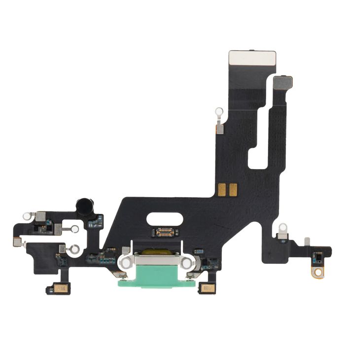 Ladebuchse Flexkabel für iPhone 11 (Aftermarket Plus) (Grün)