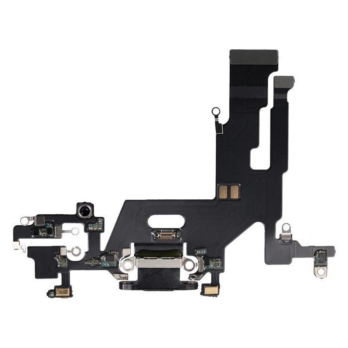 Ladebuchse Flexkabel für iPhone 11 (Aftermarket Plus) (Schwarz)