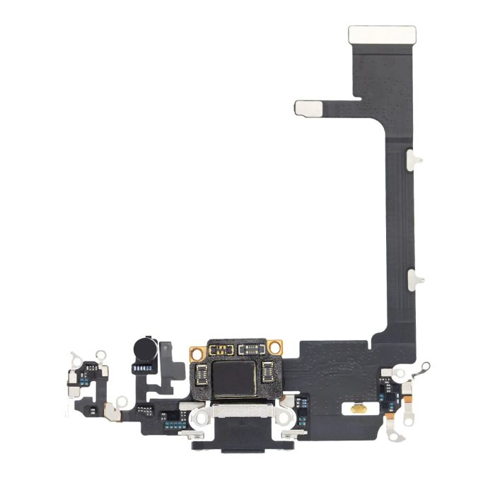 Ladebuchse Flexkabel mit Platine für iPhone 11 Pro (Premium) (Space Grau)