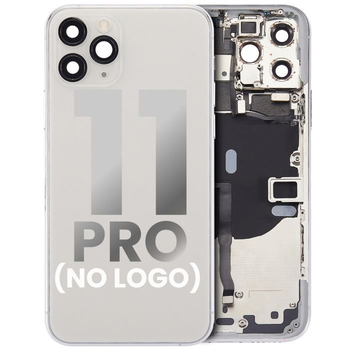 Rückgehäuse mit klein Bauteile vormontiert für iPhone 11 Pro (Silber)