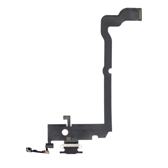 Ladebuchse Flexkabel für iPhone XS Max (Aftermarket) (Space Grau)