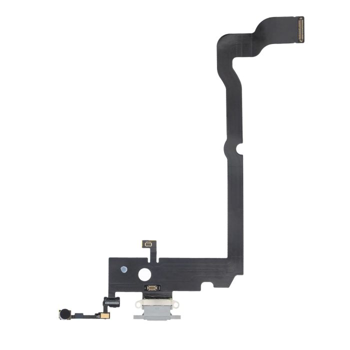 Ladebuchse Flexkabel für iPhone XS Max (Premium) (Silber)