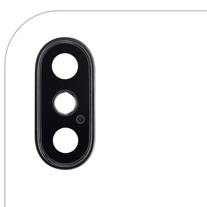 Rückkamera-Linse mit Halterung & Rahmen für iPhone XS/ XS Max (Space Grau)