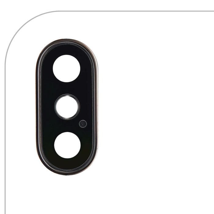 Rückkamera-Linse mit Halterung & Rahmen für iPhone XS/ XS Max (Gold) (10er Pack)