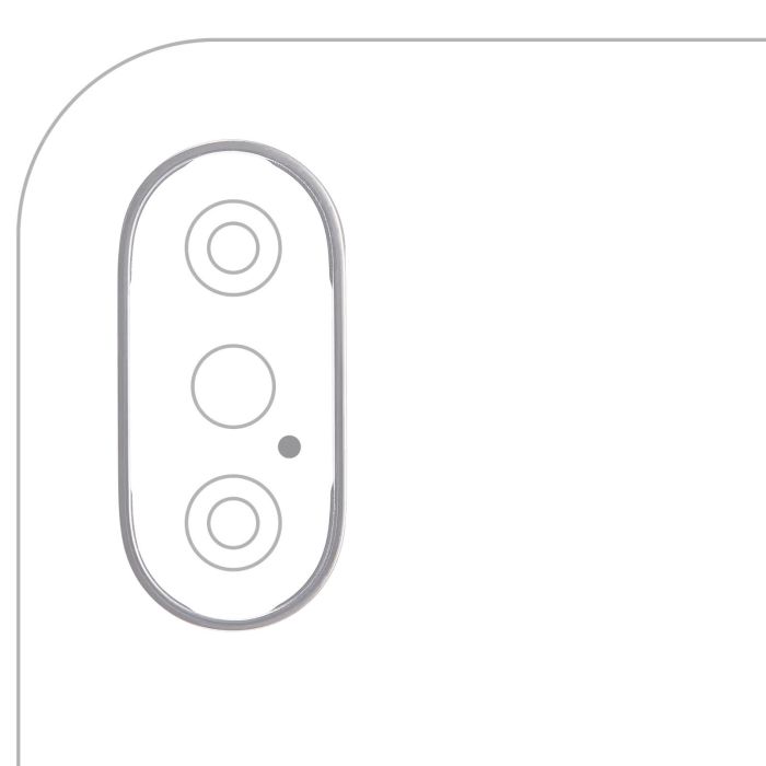 Rückkamera Ring nur für iPhone XS/ XS Max (Space Grau) (10er Pack)