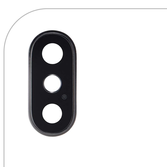 Rückkamera-Linse mit Halterung & Rahmen für iPhone XS/ XS Max (Silber) Nr.3