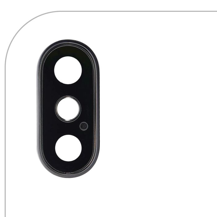 Rückkamera-Linse mit Halterung & Rahmen für iPhone XS/ XS Max (Silber) Nr.4