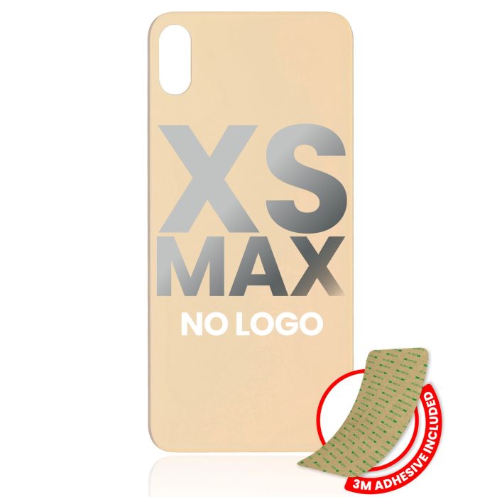 Rückglas mit 3M Klebeband für iPhone XS Max (Gold)