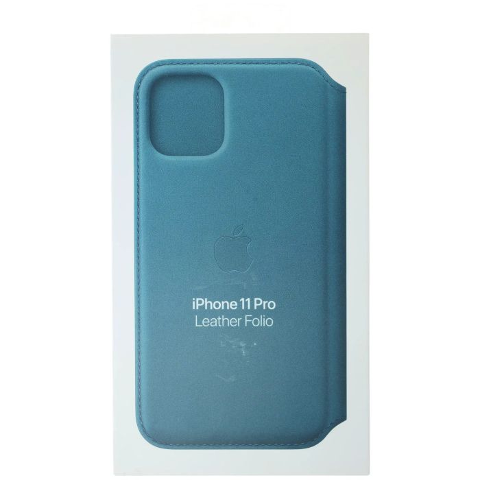 Leather Folio Hülle für iPhone 11 Pro (OEM Grade New) (Peacock)