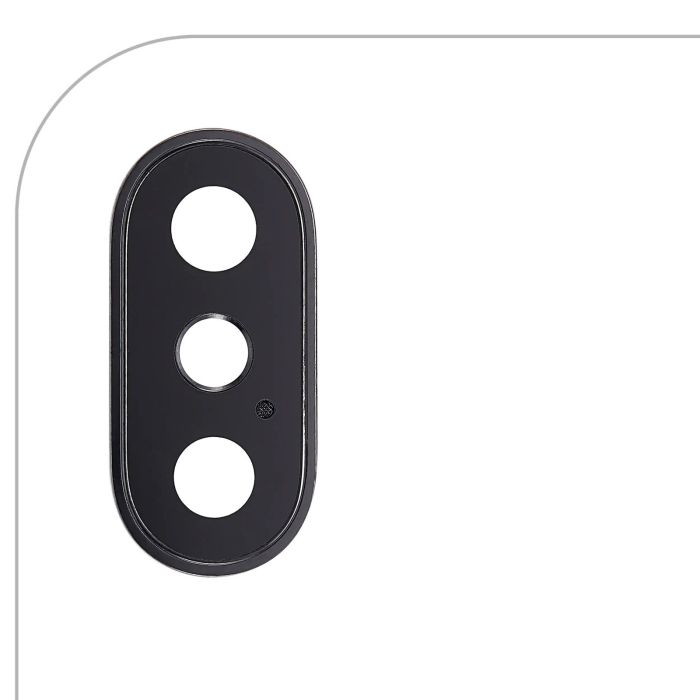 Rückkamera-Linse mit Halterung & Rahmen für iPhone X (Space Grau) Nr.2