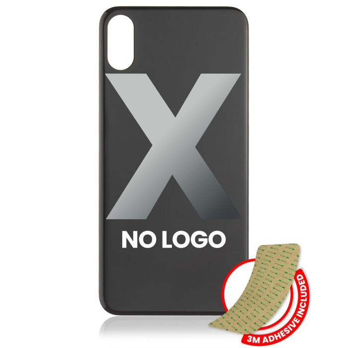 Rückglas mit 3M Klebeband für iPhone X (ohne Logo/ großes Kameraloch)