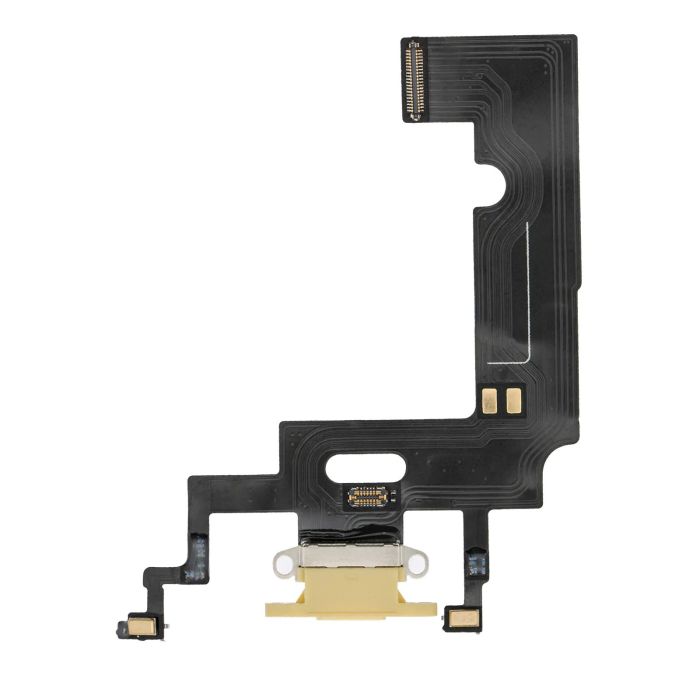 Ladebuchse Flexkabel für iPhone XR (Aftermarket) (Gelb)