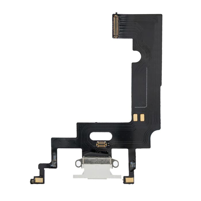 Ladebuchse Flexkabel für iPhone XR (Aftermarket) (Weiß)