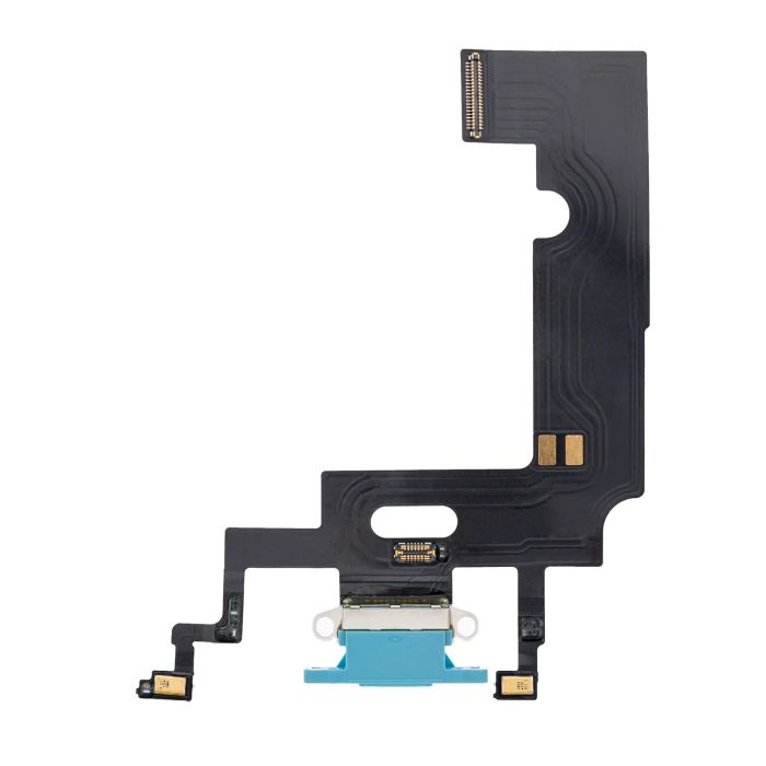Ladebuchse Flexkabel für iPhone XR (Premium) (Blau)