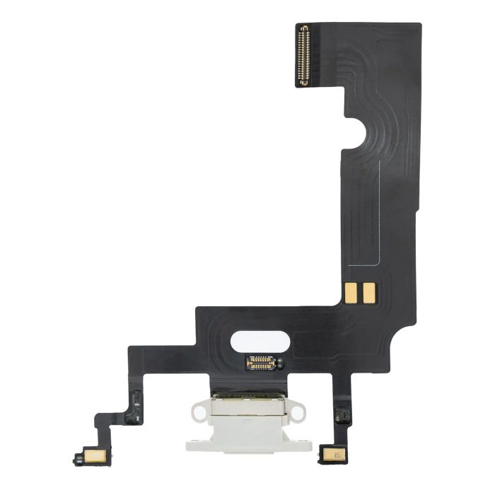 Ladebuchse Flexkabel für iPhone XR (Premium) (Weiß)