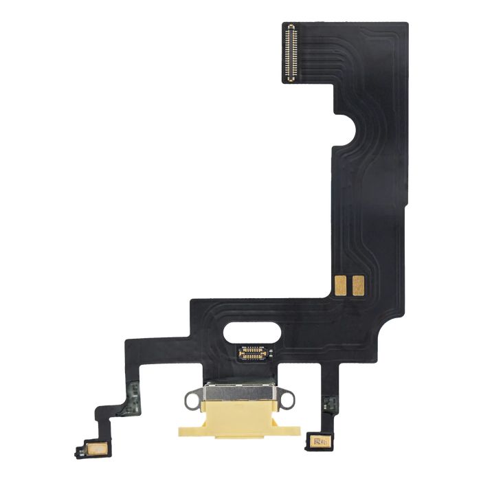 Ladebuchse Flexkabel für iPhone XR (Premium) (Gelb)