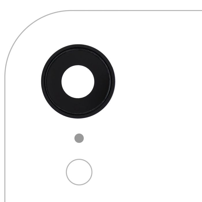 Rückkamera-Linse mit Halterung & Rahmen für iPhone XR (Schwarz) (10er Pack)