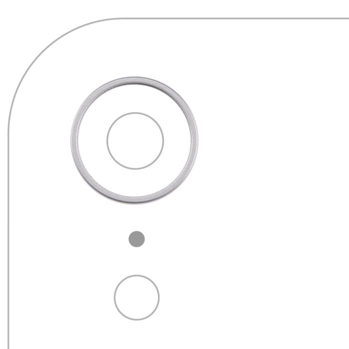 Rückkamera Ring nur für iPhone XR (Weiß)