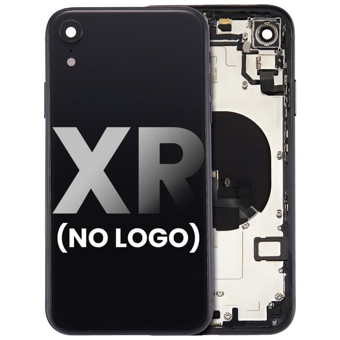 Rückgehäuse mit klein Bauteile vormontiert für iPhone XR (ohne Logo)