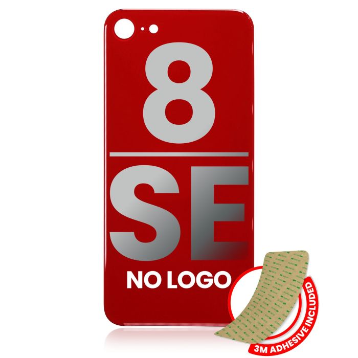 Rückglas mit 3M Klebeband für iPhone 8/ SE (2020) (ohne Logo/ großes Kameraloch)