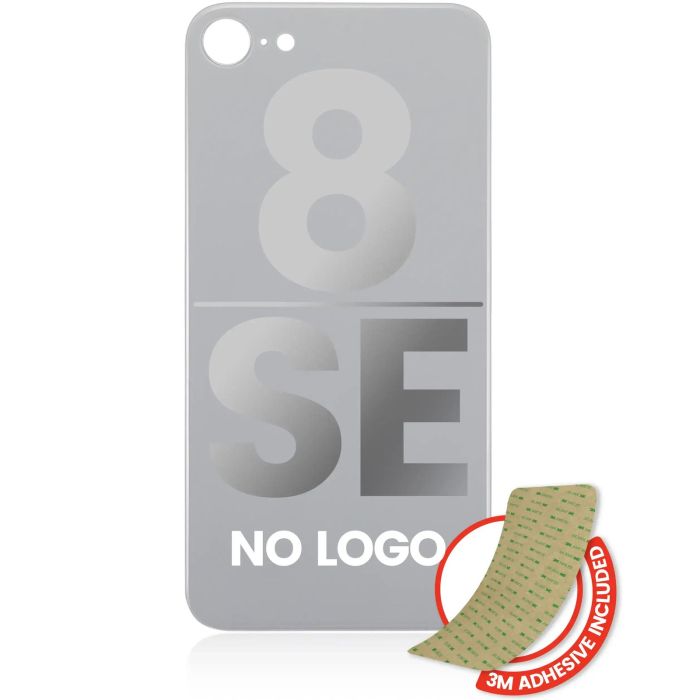 Rückglas mit 3M Klebeband für iPhone 8/ SE (ohne Logo/ großes Kameraloch)