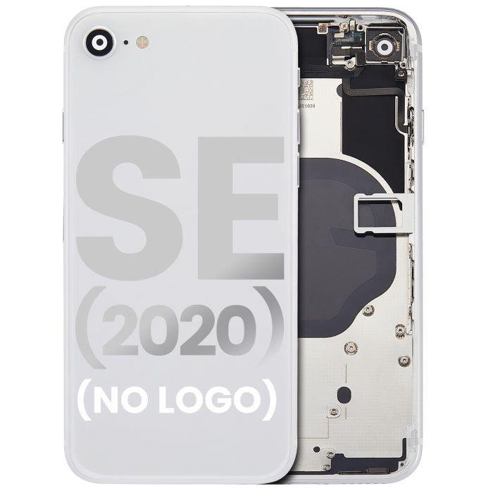 Rückgehäuse mit klein Bauteile vormontiert für iPhone SE (ohne Logo)
