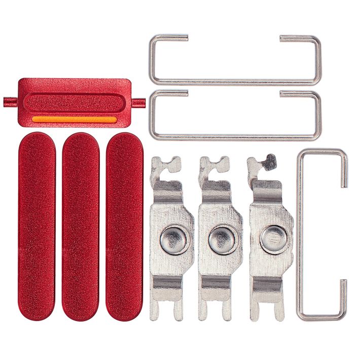Tasten-Set (Power/ Lautstärke/ Schalter) für iPhone SE (2020) (Rot)