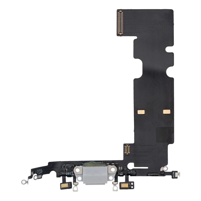 Ladebuchse Flexkabel für iPhone 8 Plus (Aftermarket) (Silber)
