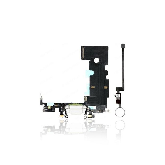 Home-Taste Solution mit Ladebuchse für iPhone 8 Plus (Silber) (Version 2)