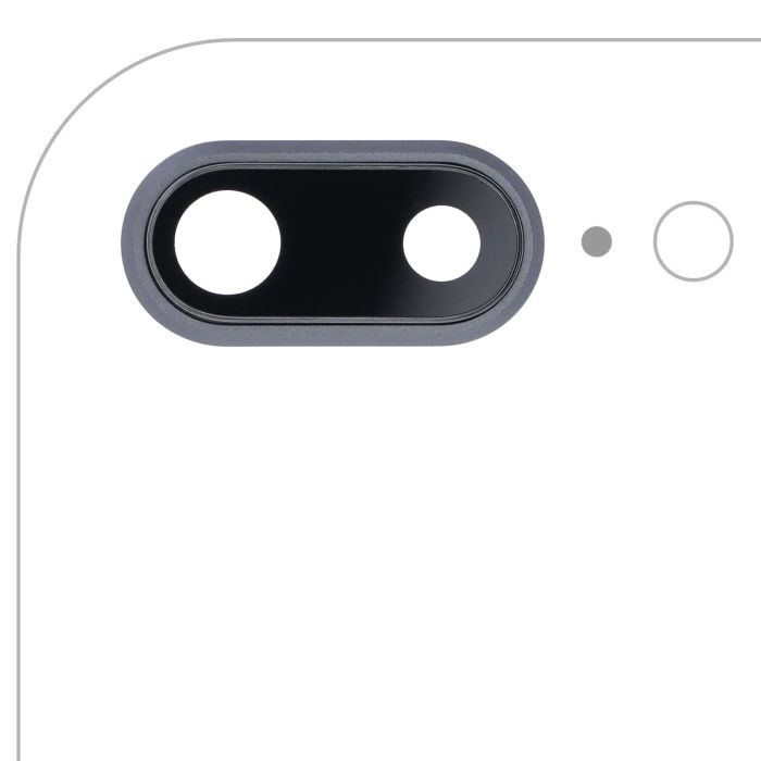 Rückkamera-Linse mit Halterung & Rahmen für iPhone 8 Plus (10er Pack)