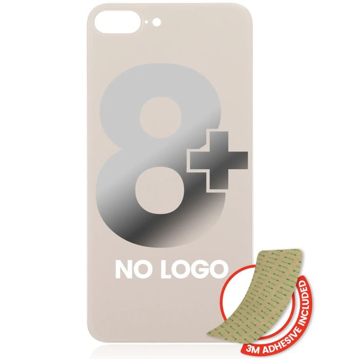 Rückglas mit 3M Klebeband für iPhone 8 Plus (ohne Logo/ großes Kameraloch)