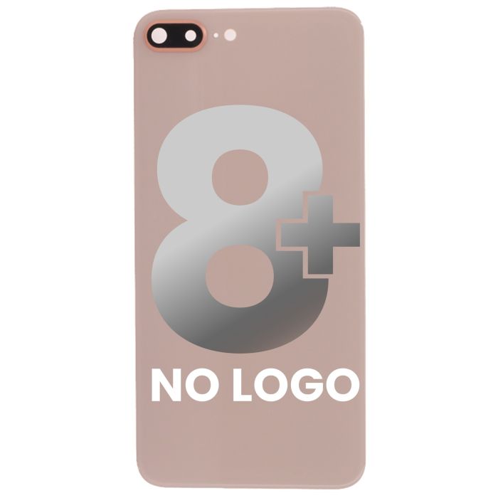 Rück Abdeckung Glas mit Rückkamera-Linse für iPhone 8 Plus (ohne Logo) (Gold)