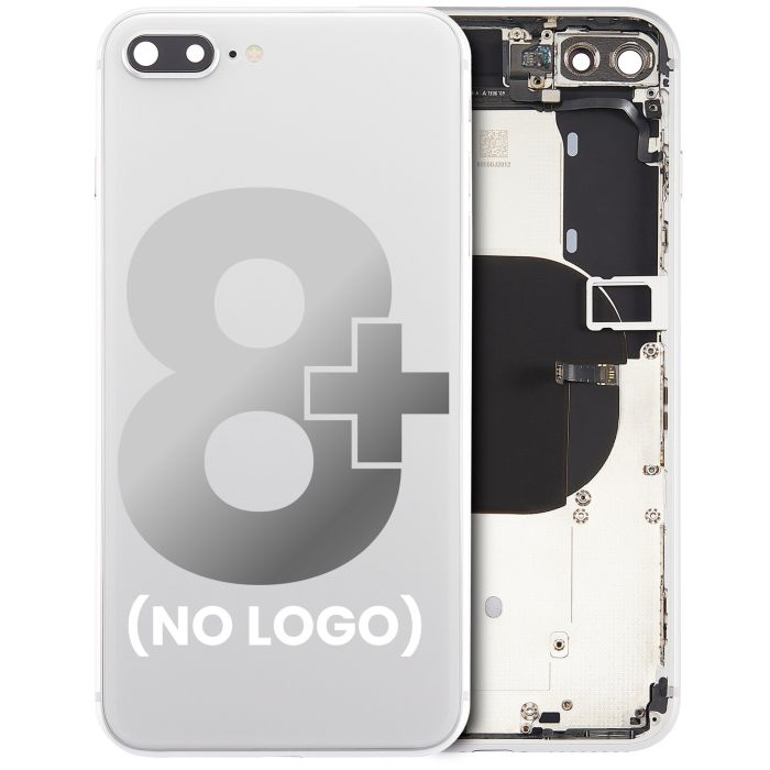 Rückgehäuse mit klein Bauteile vormontiert für iPhone 8 Plus (ohne Logo)