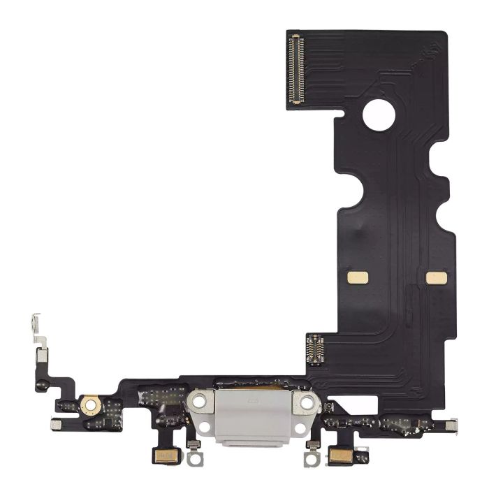 Ladebuchse Flexkabel für iPhone 8 (Premium) (Silber)