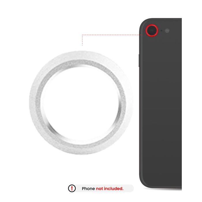 Rückkamera Ring nur für iPhone 8 (Silber) (10er Pack)