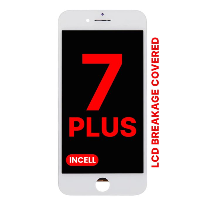 LCD Display mit Stahlplatte für iPhone 7 Plus (Weiß)